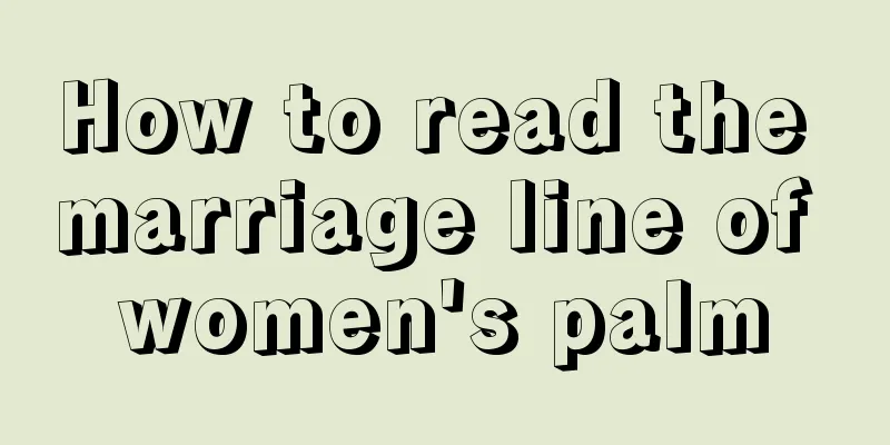 How to read the marriage line of women's palm