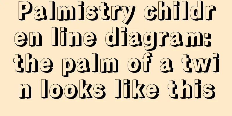Palmistry children line diagram: the palm of a twin looks like this