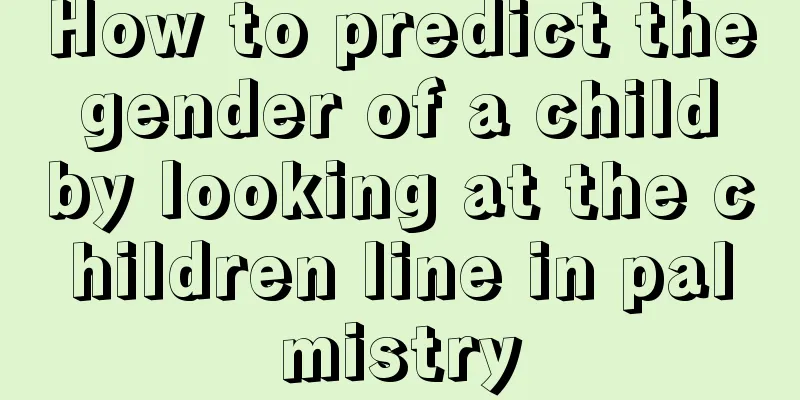 How to predict the gender of a child by looking at the children line in palmistry