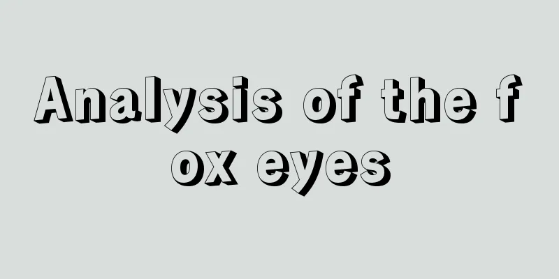 Analysis of the fox eyes