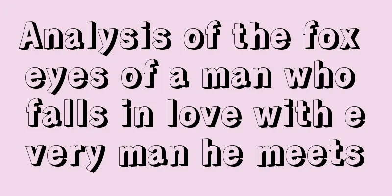 Analysis of the fox eyes of a man who falls in love with every man he meets