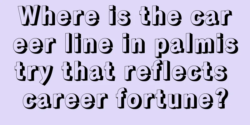 Where is the career line in palmistry that reflects career fortune?