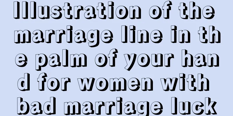 Illustration of the marriage line in the palm of your hand for women with bad marriage luck
