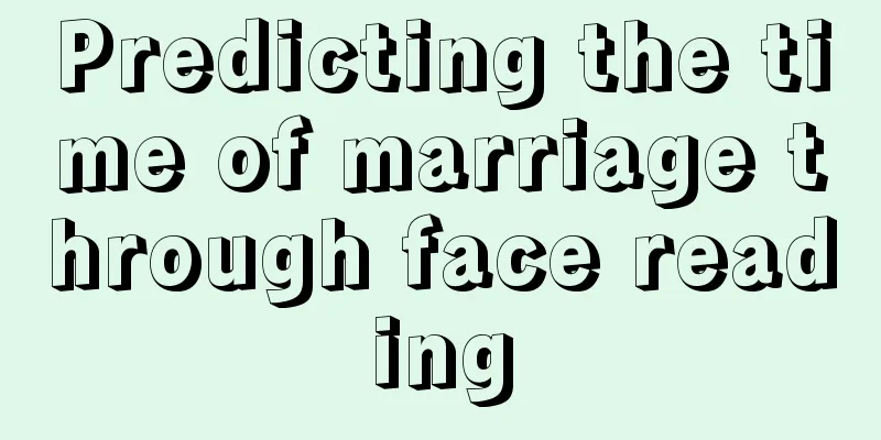 Predicting the time of marriage through face reading