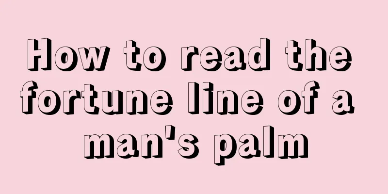 How to read the fortune line of a man's palm