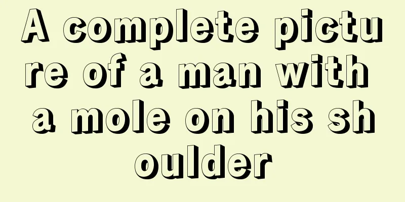 A complete picture of a man with a mole on his shoulder