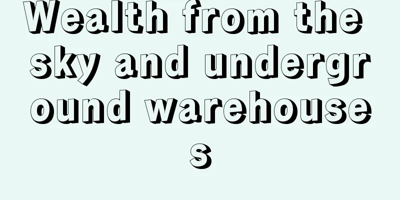 Wealth from the sky and underground warehouses