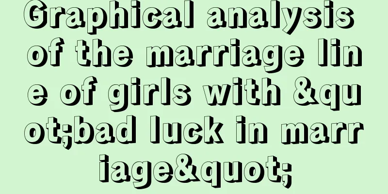 Graphical analysis of the marriage line of girls with "bad luck in marriage"