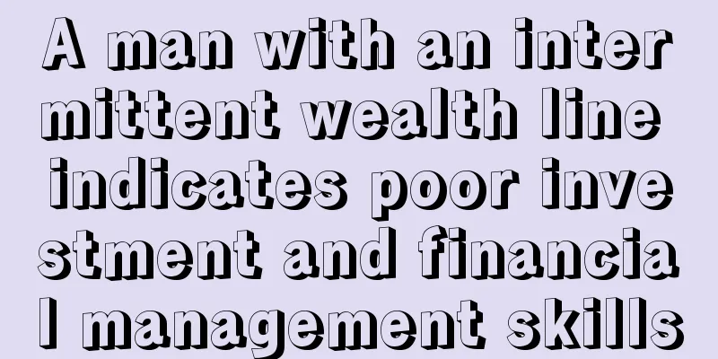 A man with an intermittent wealth line indicates poor investment and financial management skills