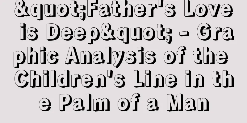 "Father's Love is Deep" - Graphic Analysis of the Children's Line in the Palm of a Man
