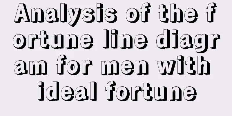 Analysis of the fortune line diagram for men with ideal fortune