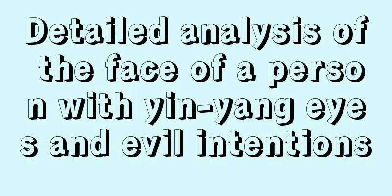 Detailed analysis of the face of a person with yin-yang eyes and evil intentions