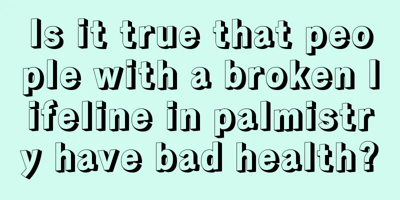 Is it true that people with a broken lifeline in palmistry have bad health?