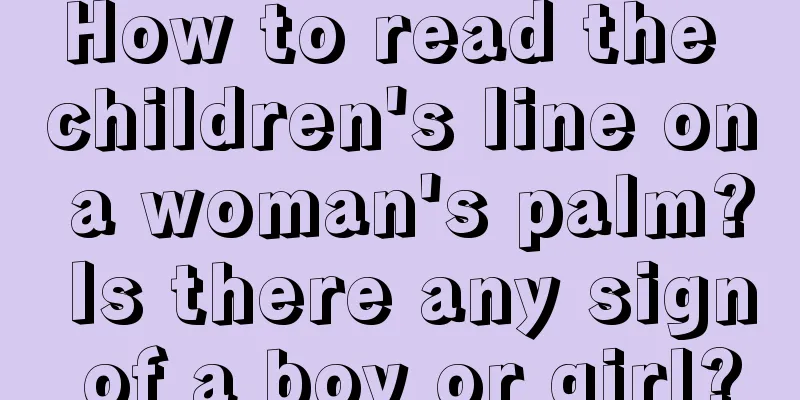 How to read the children's line on a woman's palm? Is there any sign of a boy or girl?