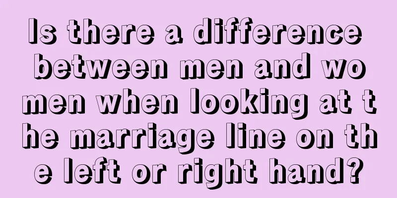 Is there a difference between men and women when looking at the marriage line on the left or right hand?