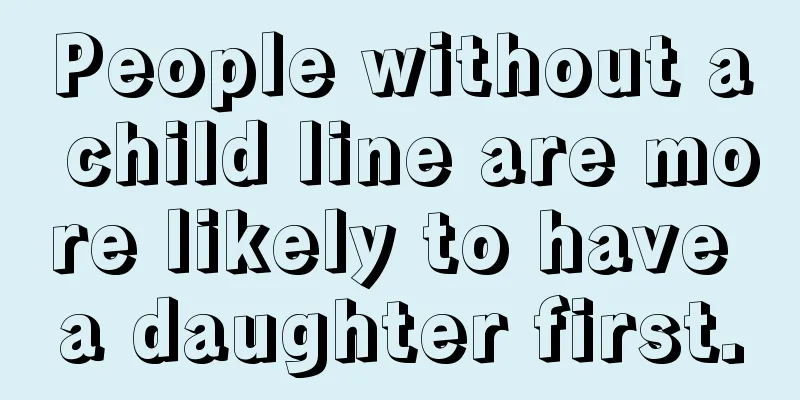 People without a child line are more likely to have a daughter first.