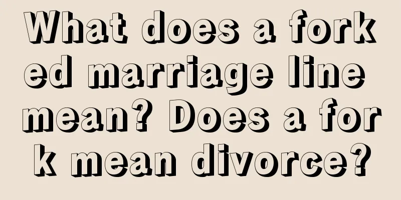 What does a forked marriage line mean? Does a fork mean divorce?