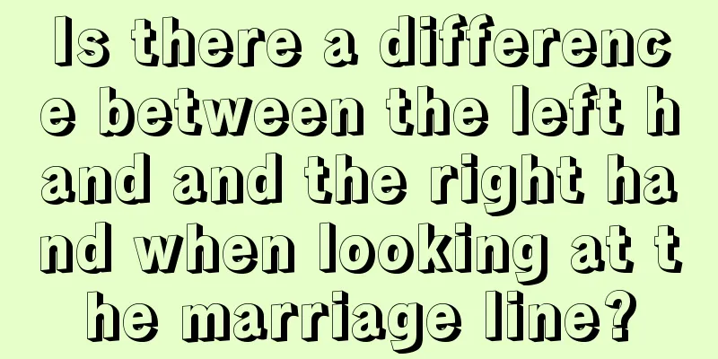 Is there a difference between the left hand and the right hand when looking at the marriage line?