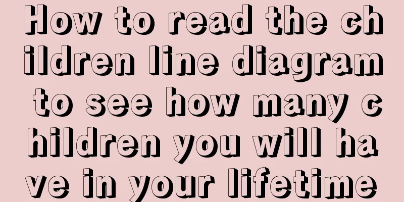 How to read the children line diagram to see how many children you will have in your lifetime