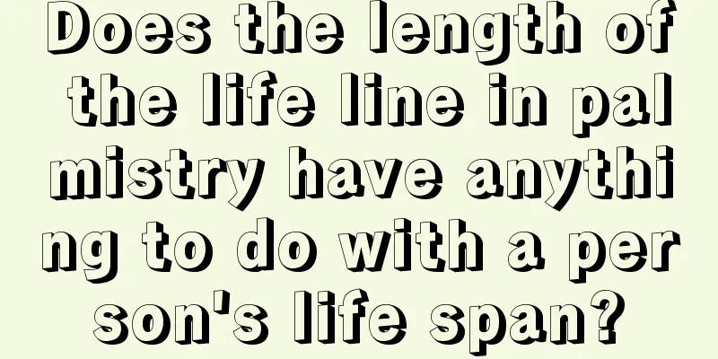 Does the length of the life line in palmistry have anything to do with a person's life span?