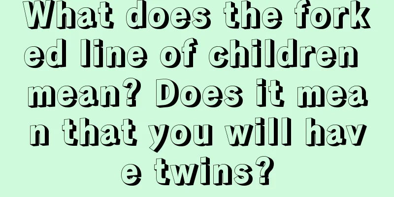 What does the forked line of children mean? Does it mean that you will have twins?