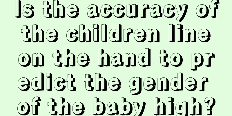 Is the accuracy of the children line on the hand to predict the gender of the baby high?