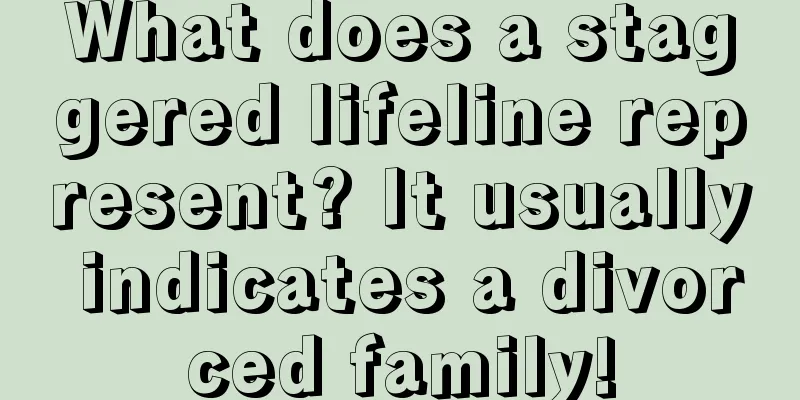 What does a staggered lifeline represent? It usually indicates a divorced family!