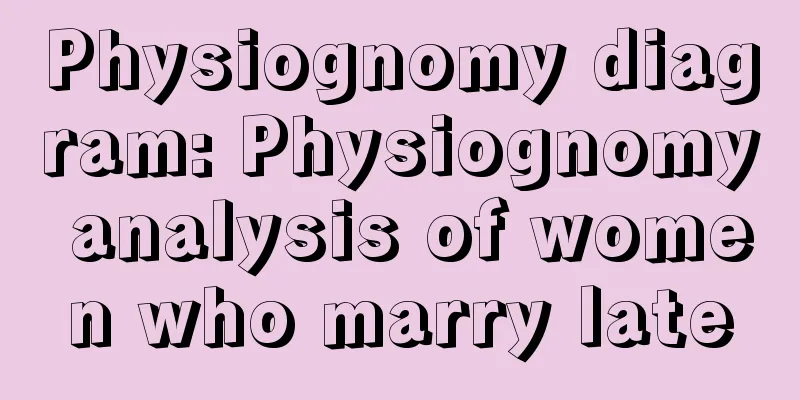 Physiognomy diagram: Physiognomy analysis of women who marry late