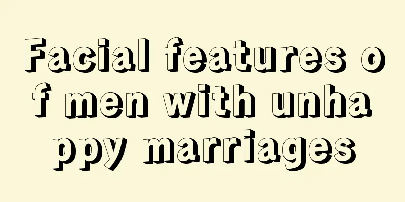 Facial features of men with unhappy marriages