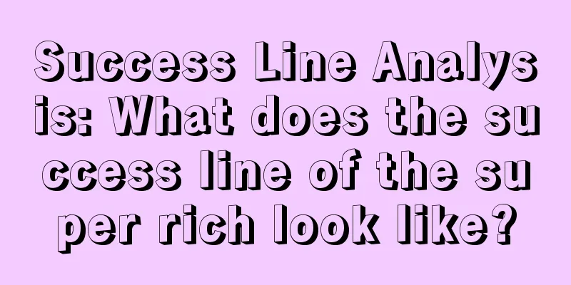 Success Line Analysis: What does the success line of the super rich look like?