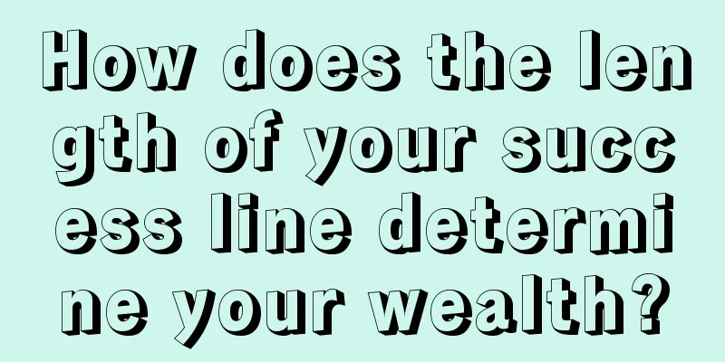 How does the length of your success line determine your wealth?