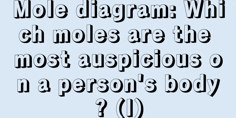 Mole diagram: Which moles are the most auspicious on a person's body? (I)