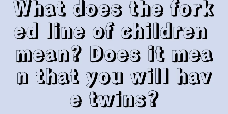 What does the forked line of children mean? Does it mean that you will have twins?