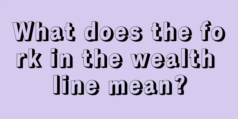 What does the fork in the wealth line mean?