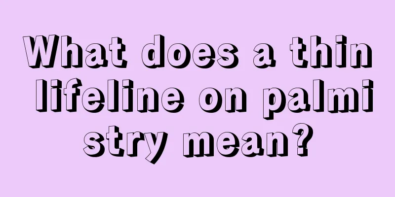 What does a thin lifeline on palmistry mean?