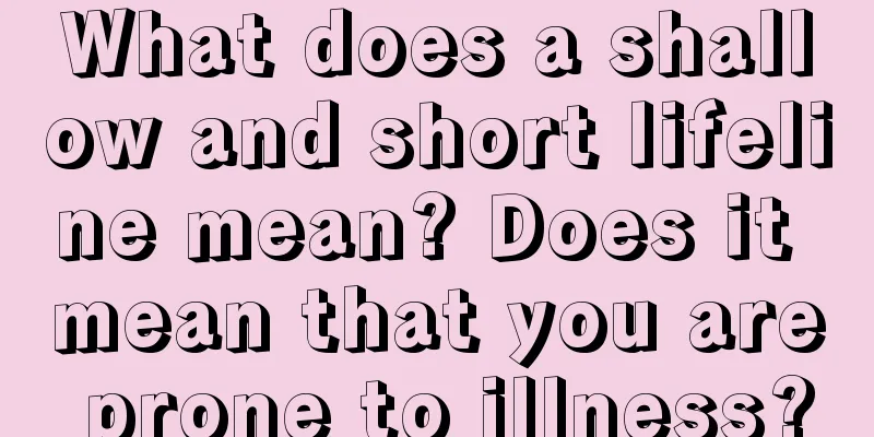 What does a shallow and short lifeline mean? Does it mean that you are prone to illness?