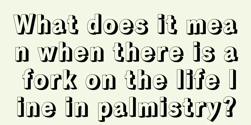What does it mean when there is a fork on the life line in palmistry?