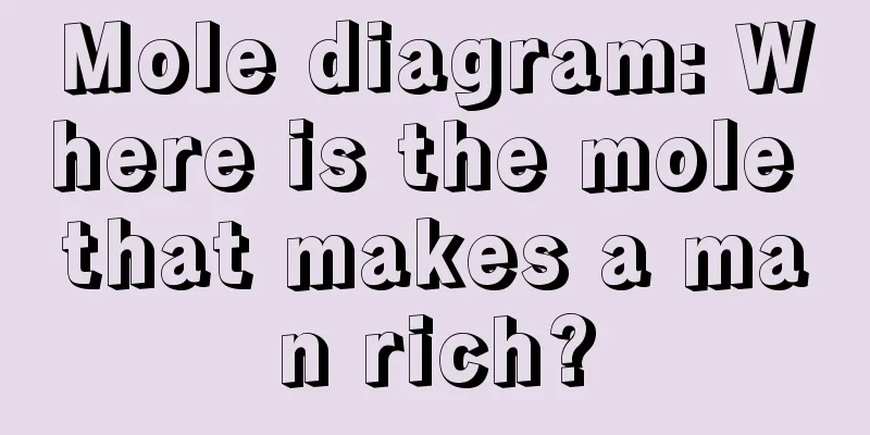 Mole diagram: Where is the mole that makes a man rich?