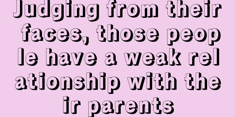 Judging from their faces, those people have a weak relationship with their parents