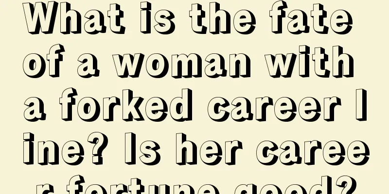 What is the fate of a woman with a forked career line? Is her career fortune good?