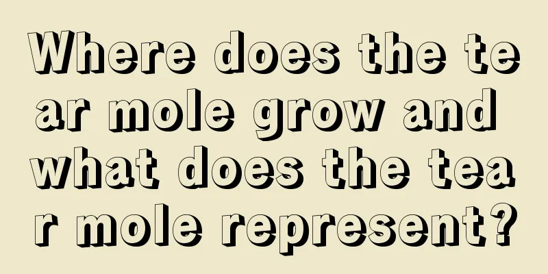Where does the tear mole grow and what does the tear mole represent?