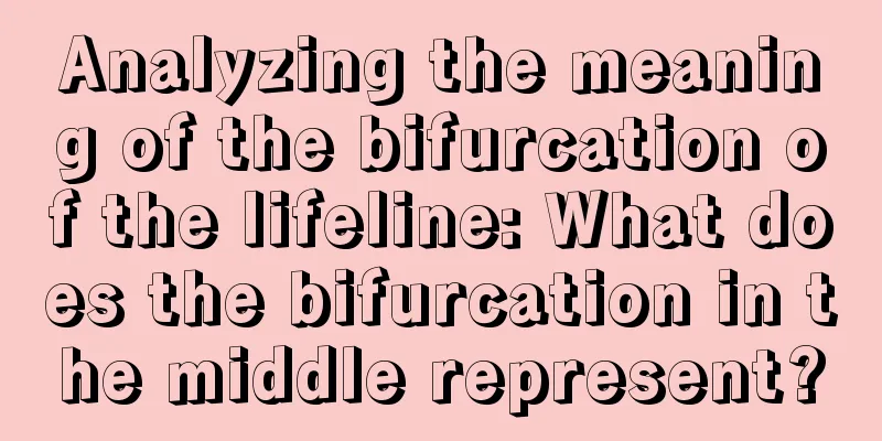 Analyzing the meaning of the bifurcation of the lifeline: What does the bifurcation in the middle represent?
