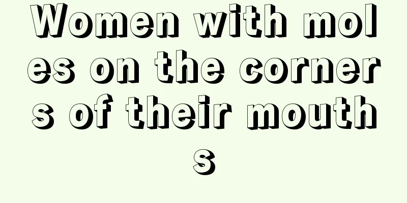 Women with moles on the corners of their mouths
