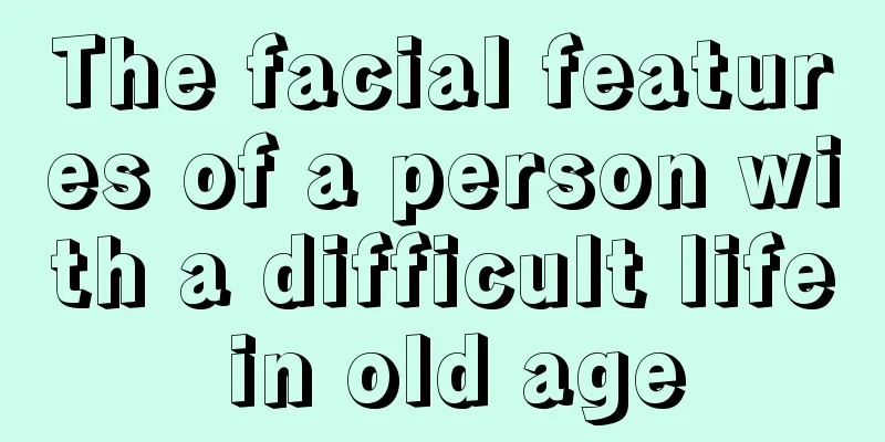The facial features of a person with a difficult life in old age