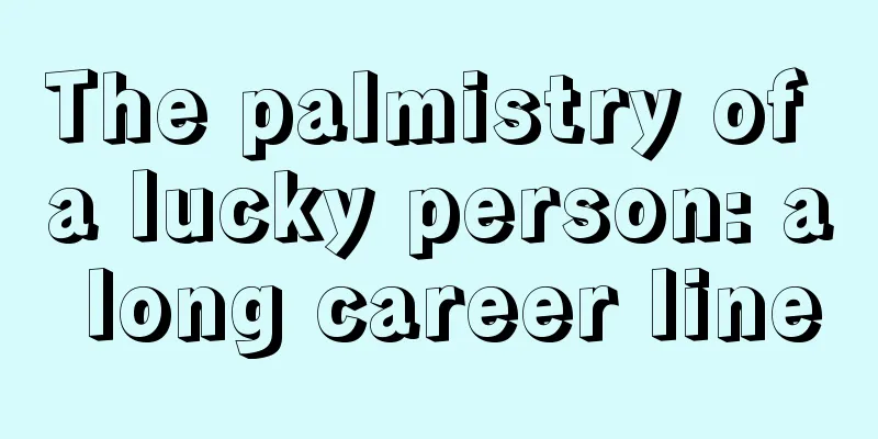 The palmistry of a lucky person: a long career line