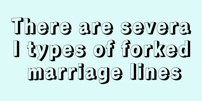 There are several types of forked marriage lines