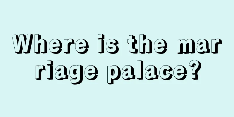 Where is the marriage palace?