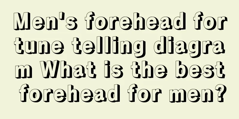 Men's forehead fortune telling diagram What is the best forehead for men?