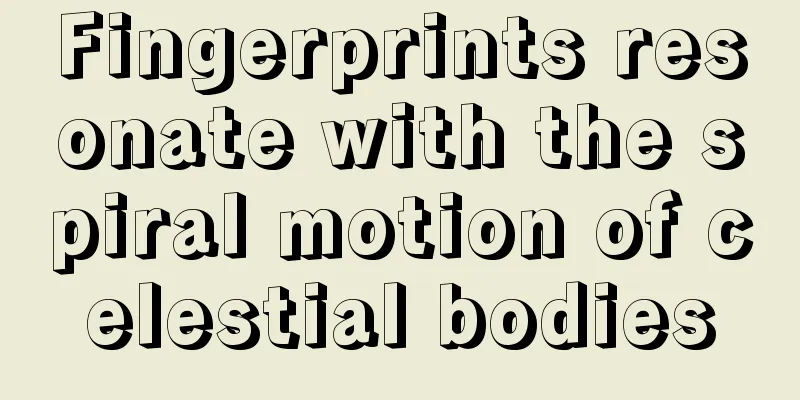 Fingerprints resonate with the spiral motion of celestial bodies
