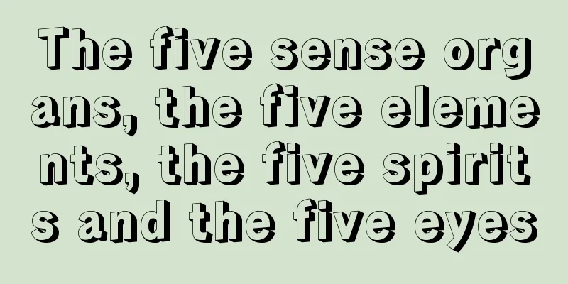 The five sense organs, the five elements, the five spirits and the five eyes